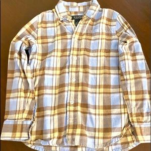 Boy’s E Land Casual Plaid Button Down Shirt